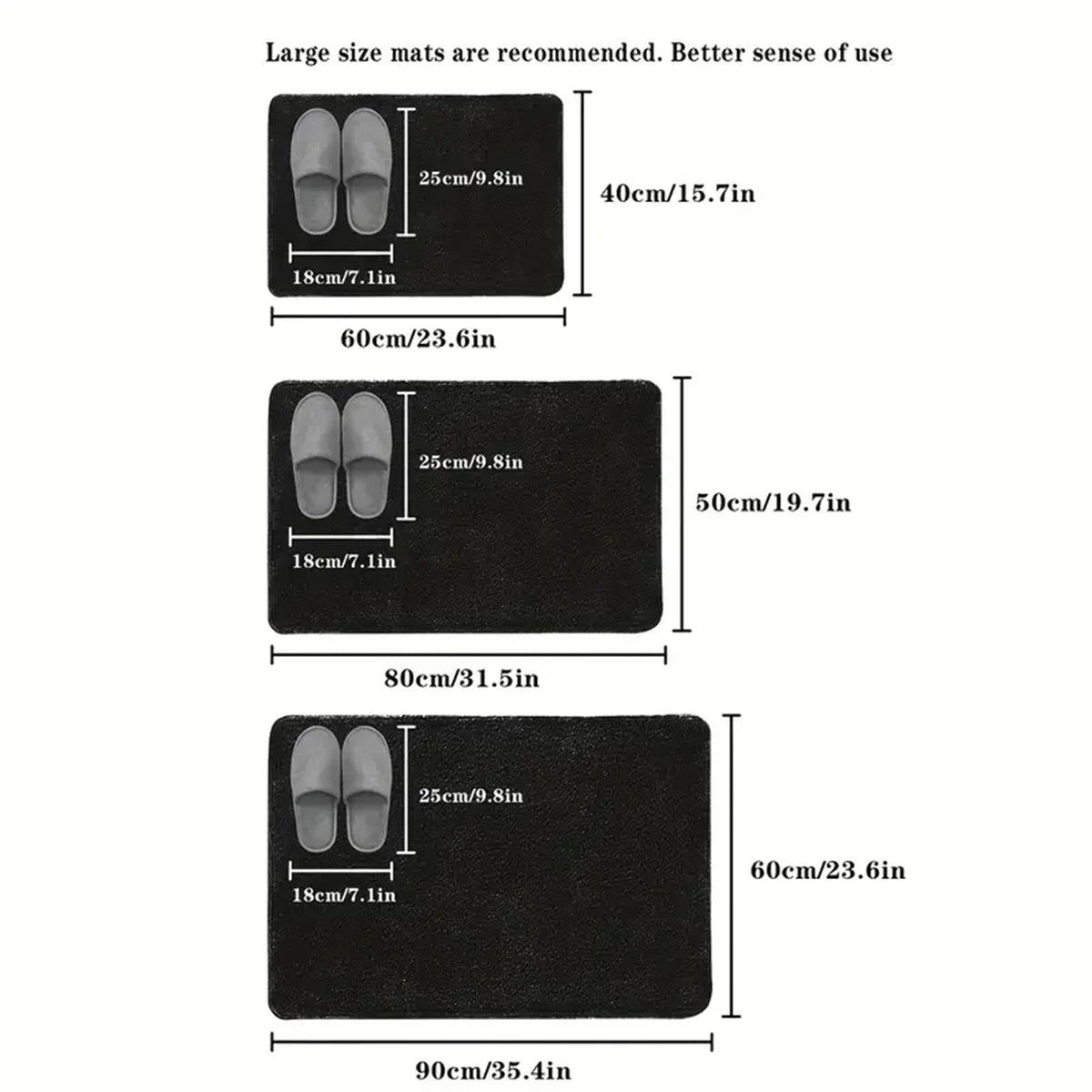 3D Non Slip Bathroom Mat Bath Mats Absorbent Doormat Carpet Cobblestone Embossed Door Floor Mats Machine Washable Quick Drying Quick Pick Grocers
