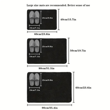 3D Non Slip Bathroom Mat Bath Mats Absorbent Doormat Carpet Cobblestone Embossed Door Floor Mats Machine Washable Quick Drying Quick Pick Grocers