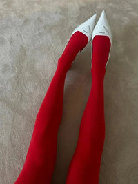 New Red Pantyhose Female Year Red Socks Tights Women Stockings Slim Lingerie Anti-hook Silk Velvet Wedding Bride's Leggings ## Quick Pick Grocers