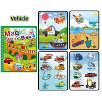 Watercolor Painting Magic Book Reusable for Children Animal Cartoon Painting Book Suitable for Children's Education and Learning Econic Blanks