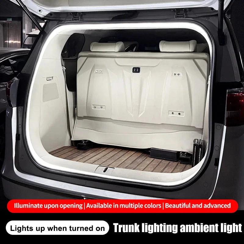LED Car Trunk Light Strip – Automatic Sensor Ambient Light Bar, Waterproof Hidden Installation, Auto Interior Decor Accessory Econic Blanks