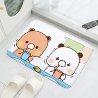 1Pc Bubu and Dudu Cute Cartoon Welcome Mat Entrance Doormat Balcony Bathroom Floor Mats Non-slip Rug Bedroom Carpet Home Decor Quick Pick Grocers