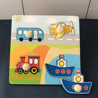 Baby Wooden Puzzles Montessori Toys 1 2 3 Years Toddler Toys Hand Grab Board Alphabet Number Cognition Learning Educational Toys Quick Pick Grocers