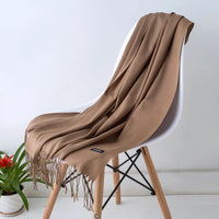 Fashion Solid Scarf Women Cashmere Soft Winter Warm Scarves Hijab Female Long Headband Shawl Wraps Bandana Foulard 2022 Echarpe Quick Pick Grocers
