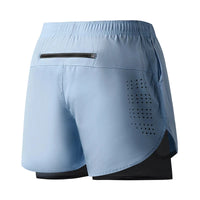 Men's Running Shorts Quick-drying Fitness Black Double Layer Shorts Men New Sport Workout Training Bodybuilding Short Pants Econic Blanks