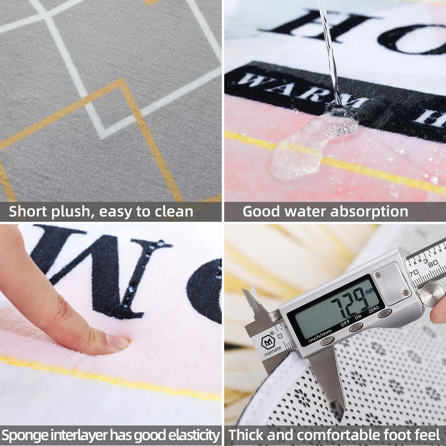 1Pc Bubu and Dudu Cute Cartoon Welcome Mat Entrance Doormat Balcony Bathroom Floor Mats Non-slip Rug Bedroom Carpet Home Decor Quick Pick Grocers