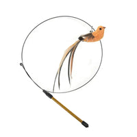 Simulation Bird Cat Toys Funny Interactive Peacock with Bell Cat Stick Toy for Kitten Playing Teaser Wand Toys Pet Cats Supplies Quick Pick Grocers