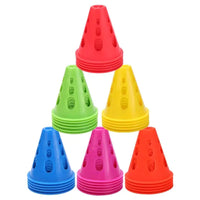 20/40/60 PCS Colorful Windproof Skate Marker Cones Roller Football Marking Cup Soccer Training Equipment Quick Pick Grocers