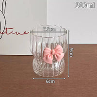 Transparant Drinking Glass Cup Creative Wave Shape Iced Coffee Tumbler Cup Juice Milk Tea Mug Drinkware Water Glasses Ripple Mug Quick Pick Grocers