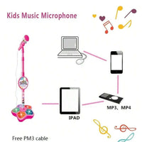Kids Microphone Stand Toy, Portable Children's Karaoke Electronic, Durable Party Karaoke Microphone Stand, Kids Karaoke Machine Econic Blanks