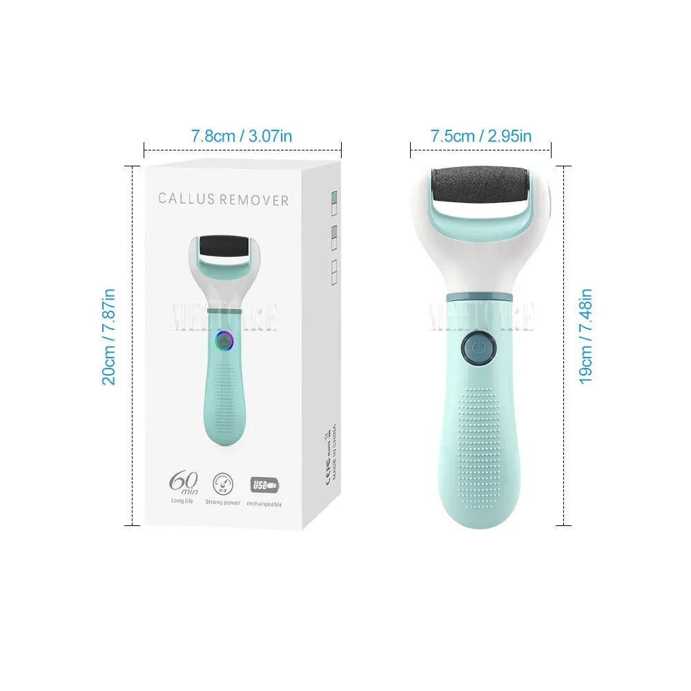 Electric Foot Grinder Dead Skin Remover Feet Scrubber Callus Pedicure Shaver Remove Dry Dead Cracked Safe Foot Care Repair Purest Peak