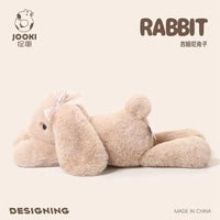35cm New Simulated Shy Rabbit Doll Stuffed Plush Toy Cartoon Anime Cute Pillow Pillow Pillow Children's Birthday Gift Fun Doll Econic Blanks