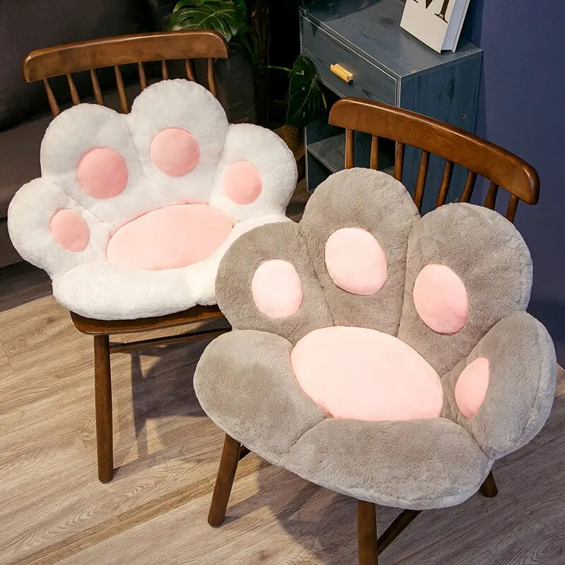 70*60cm Kawaii Cat Paw Plush Toys Cute Soft Stuffed Floor Cushion Chair Sofa Butt Pad for Home Room Decoration Office Nap Dolls Econic Blanks