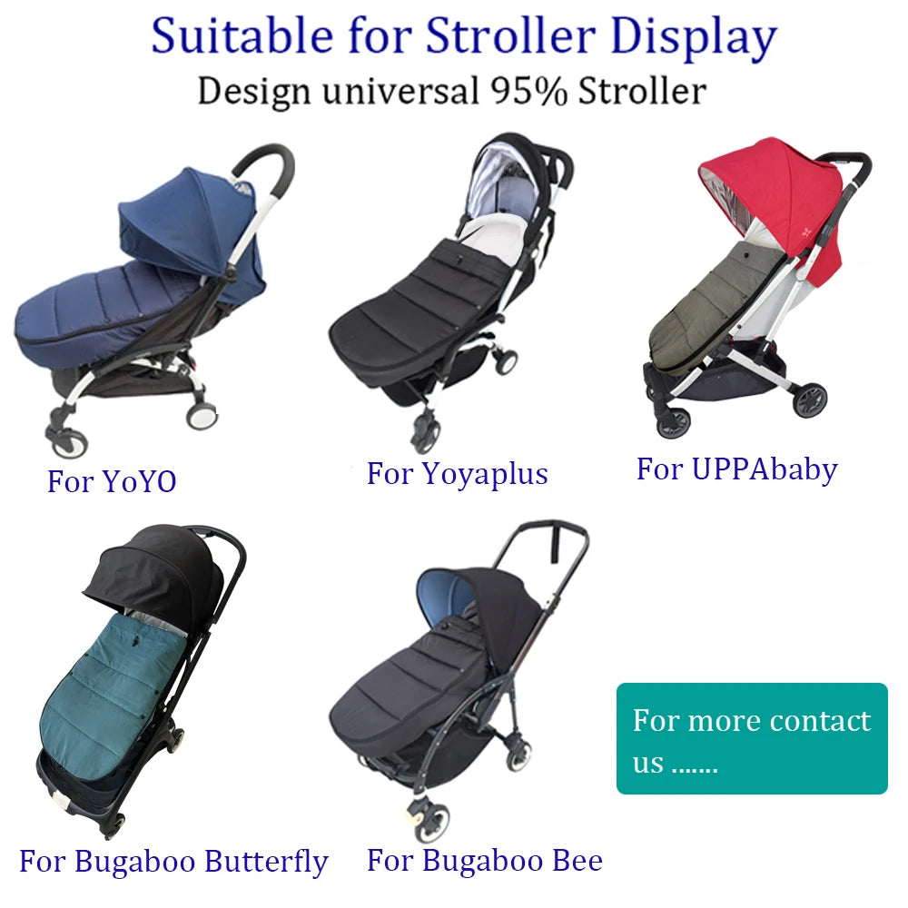 Universaln Stroller Footmuff Compatible with all YOYO Strollers and Bugaboo strollers - Windproof, Waterproof & Thermal Warm Purest Peak