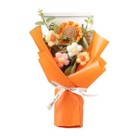 Artificial Flower Crochet Bouquet Handmade Anniversary Sunflower Daisy Bouquet Mothers Day Birthday Gift Eternal Flower Quick Pick Grocers