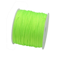 50Yds 0.8mm Crafts Nylon Cord For Jewelry Making Beading Braided Nylon Satin String for Bracelets Rattail Trim Chinese Knot Econic Blanks