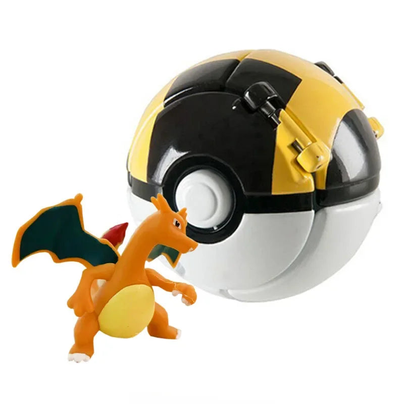 Pokemon Elf Ball Pokeball Anime Figure Cartoons Pikachu Charizard Piplup Kyogre Pocket Monster Pet Anime Action Model Toy Gifts Quick Pick Grocers