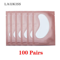 25/50/100Pairs Eye Patches Under Eyelash Pads for Building Hydrogel Paper Patches Lint Free Stickers for False Eyelashes LAUKISS Quick Pick Grocers
