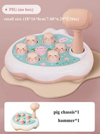 Duck/Frog/Pig Baby Toy Montessori Learning Game Educational Puzzle Gift for 12 24 Months Toddler Boy/Girl with Hammer Quick Pick Grocers
