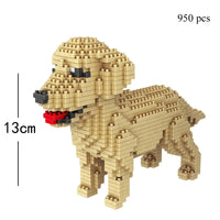 KNEW BUILT Dachshund Dog Model Mini Building Block Toy Set 9 Style for Pet Enthusiasts Teddy Hughes Corgi Collie Pet Style Brick Quick Pick Grocers