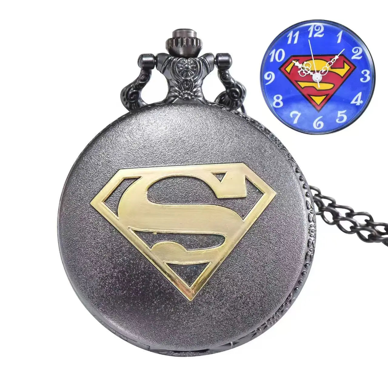 1 piece of retro fashion Halloween triangle captain retro pocket watch creative necklace watch pocket watch Quick Pick Grocers