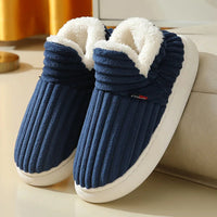 Shevalues Winter Men Slippers Short Plush Men Cotton Boots Indoor Fluffy House Fur Slippers Men Casual Soft Fur Furry Men Shoes Purest Peak