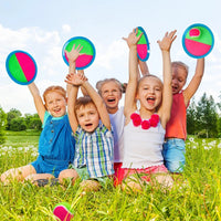 Children Sports Toys Toss & Catch Ball Sticky Balls Summer Outdoor Beach Toy Multiplayer Game Parent-child Interaction Gifts TMZ Quick Pick Grocers