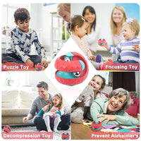 Orbit Ball Toy, Fidget Cubes Top Spinning Toy, as Stress Relief Gifts & Creative Decompression Toys, Puzzle Games for Kids Econic Blanks