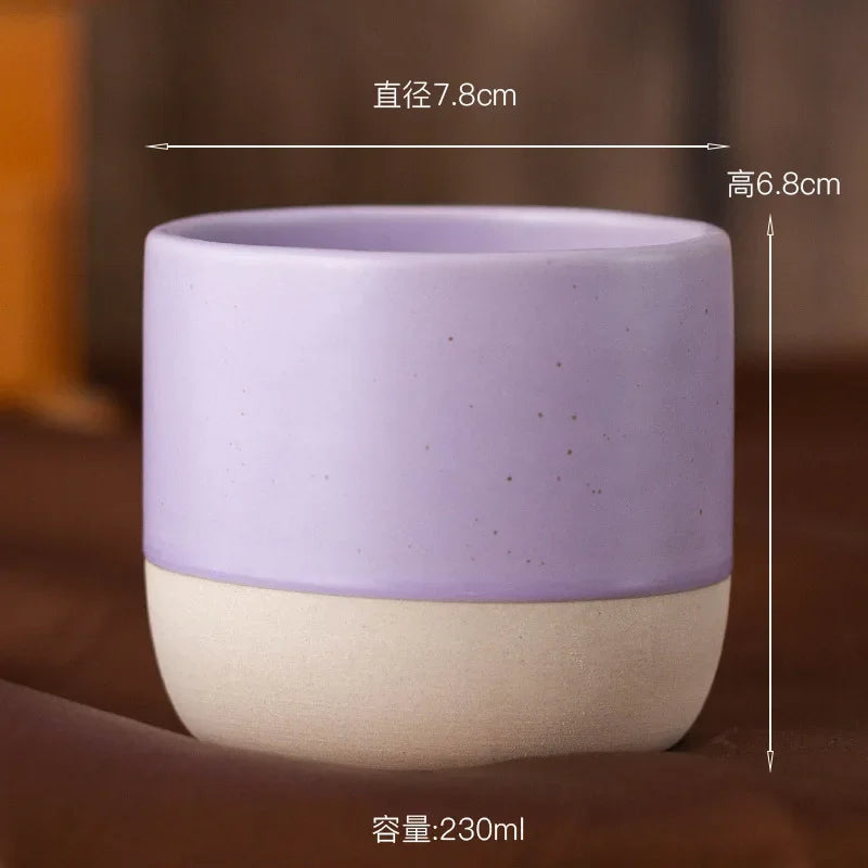 100ml 180ml 230ml Coffee Mug Vintage Ceramics Tea Cup Japanese-style Cafes Drinkware Stoneware Espresso for Restaurants Hotels Quick Pick Grocers