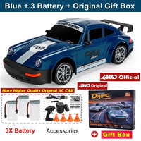 New 4WD Remote Control Drift Car Full Size 1:24 Mini Remote Control Racing Car Model 2.4G Radio High Speed RC Car Boy Toy Gift Econic Blanks