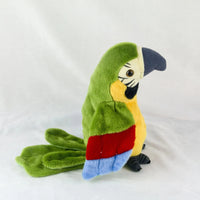 Talking Macaw Parrot Repeat What You Say Stuffed Animal Plush Toy Electronic Record Animated Bird Speaking Parrot Pet Plush Toys Econic Blanks