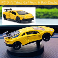 Drift Car Dashboard Toy Model – Swing Turning Sports Car Ornament, Fun Dashboard Decoration for Men & Car Interior Accessories Econic Blanks