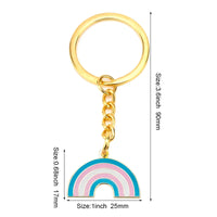 Progress Transgender Rainbow Pansexual pride Genderqueer pride Asexual Metal Key Ring Key Chain For Women Jewelry Quick Pick Grocers