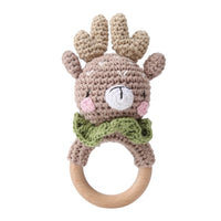 Baby Toys Crochet Animal Rattle Cartoon Music Rattle Toys for Baby Kawaii Teether Rattle Baby Toy 0 12 Months Montessori Toys Purest Peak