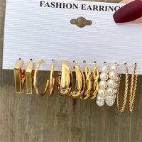 Modyle Gold Color Dangle Earrings Set Butterfly Acrylic Hollow Drop Earrings for Women Heart Hoop Earring Fashion Jewelry Gifts Econic Blanks