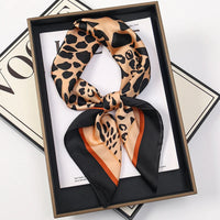 60Colors Luxury Scarf Women 70*70Cm Silk Feel Square Hair Wrapping Foulard Satin Shawl Big Size Head Bandana Hijab Handkerchief Quick Pick Grocers