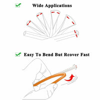 72pcs Bicycle Wheel Spoked Protector Wraps 24cm Wheel Rim Spoke Wrap Kit for Motorcycle Bike Color Rims Skin Trim Covers Pipe