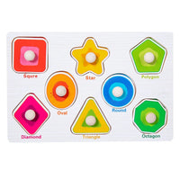 Baby Wooden Puzzles Montessori Toys 1 2 3 Years Toddler Toys Hand Grab Board Alphabet Number Cognition Learning Educational Toys Quick Pick Grocers