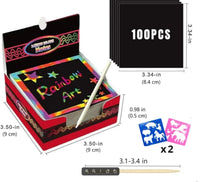 Dazzling Scratch Painting Parent Child Interactive Toys Note Cards Handmade Painting Econic Blanks