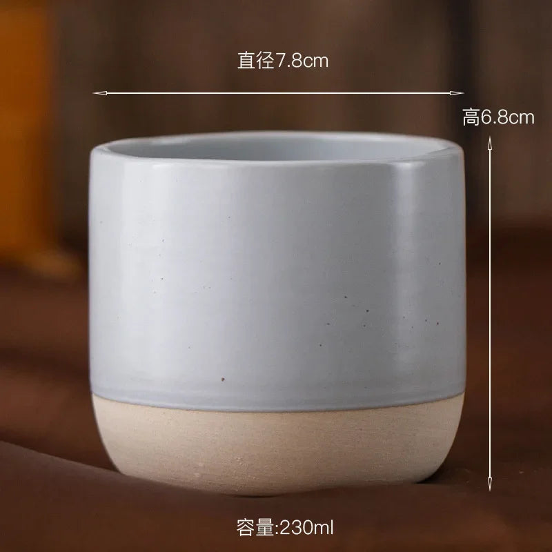 100ml 180ml 230ml Coffee Mug Vintage Ceramics Tea Cup Japanese-style Cafes Drinkware Stoneware Espresso for Restaurants Hotels Quick Pick Grocers