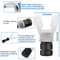 Portable Lung Capacity Abdominal Breathing Trainer With Adjustable Resistance Lmprove Your Lung Capacity And Sleep Quality Quick Pick Grocers