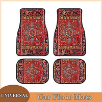 Car Floor Carpet Set of 4 Piece Persian Rug Design Auto Interior Floor Mats Durable Front & Rear Carpets for Car Truck S Quick Pick Grocers