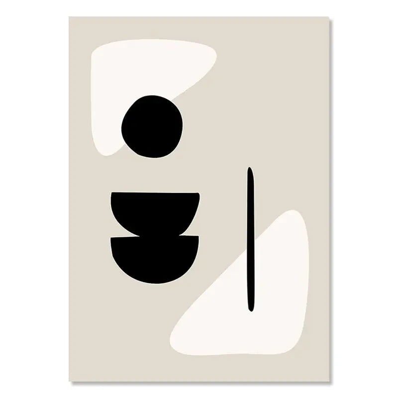 Geometric Leaf Rainbow Abstract Boho Canvas Prints Bohemia Line Poster Nordic Room Wall Aesthetics Art Painting For Home Decor Quick Pick Grocers