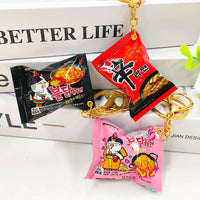 Simulation Instant Noodles Keychain On The Phone Mini Snacks Pendant Bag Pendant Christmas Gifts For The New Year Econic Blanks