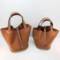MENDY Women Bags Handbags Bucket Bag Real Leathe Fashion Tote Bag Genuine Leather Luxury Desginer Big Size Large Lady Hand Bags Quick Pick Grocers