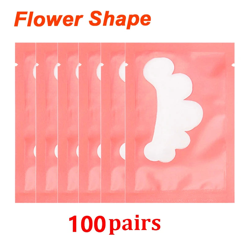 25/50/100Pairs Eye Patches Under Eyelash Pads for Building Hydrogel Paper Patches Lint Free Stickers for False Eyelashes LAUKISS Quick Pick Grocers