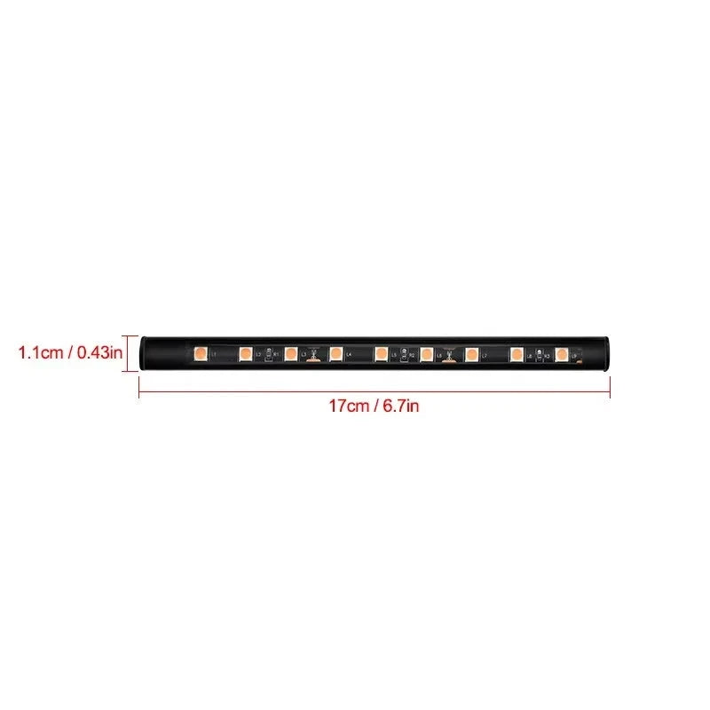 2-in-1 LED Car Neon Foot Light - USB & Cigarette Lighter Interior Ambient Lamp Econic Blanks