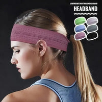 1PC Non-Slip Sport Headbands Moisture Wicking Workout Sweatband for Men & Women Fitness Running Cycling Football Yoga Hairband Quick Pick Grocers