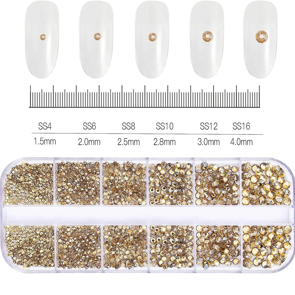 180pcs AB Flatback Glass Nail Art Rhinestones Multi-shape Mixed Diamond Gems Blue Purple Crystal Stones For DIY Nail Decoration Econic Blanks