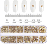 180pcs AB Flatback Glass Nail Art Rhinestones Multi-shape Mixed Diamond Gems Blue Purple Crystal Stones For DIY Nail Decoration Econic Blanks